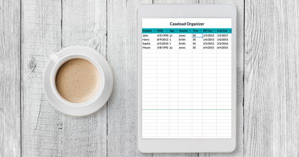 SLPs have enough to keep track of without worrying about lots of papers. This FREE ultimate organization spreadsheet allows you keep lots of data and information all in one spreadsheet, simplifying your life and decreasing clutter! Download the freebie from this blog post.