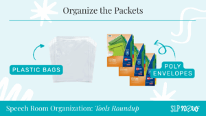 Speech Room Organization Packets