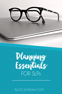 Planning Essentials for SLPs