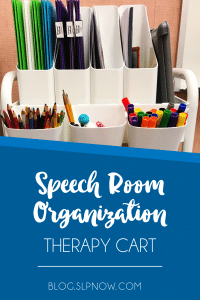 Check out this post for ideas on how to organize your weekly speech therapy materials!
