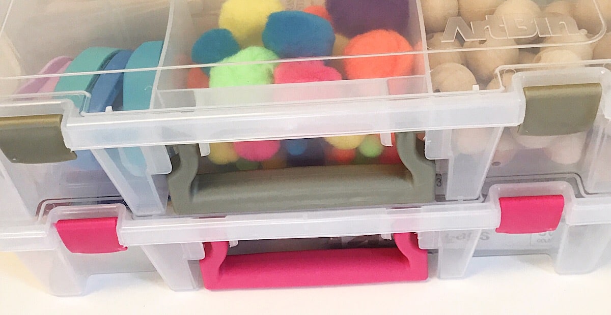 Struggling to keep your craft materials organized? Check out this post for an SLP's favorite tips and tools for craft organization!