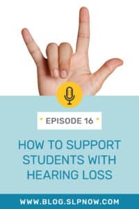 This week on the SLP Now podcast, Marisha sat down to talk to Lauren DiBiase, a speech language pathologist and certified LSLS (language + spoken language specialist) auditory verbal therapist who is fluent in ASL. They spoke about supporting students with hearing loss, and putting together a therapeutic plan that advocates for + educates the student while increasing their fluency and ability to communicate. Lauren shares practical tips and strategies to help SLPs gain confidence for working with deaf students.