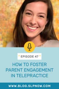 On this week's episode of the SLP Now Podcast, we dive into the wonderful (timely!) world of telepractice with Leanne Sherred of Expressable. Leanne shares strategies to help speech-language pathologists increase parent involvement in their child’s teletherapy sessions, and identifies potential hurdles, and shares strategies for success to help SLPs successfully engage parents in the teletherapy process.