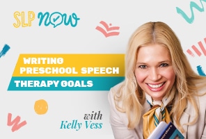 preschool speech therapy goals