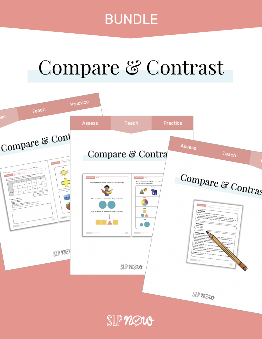 SLP Now Compare & Contrast Skill Pack